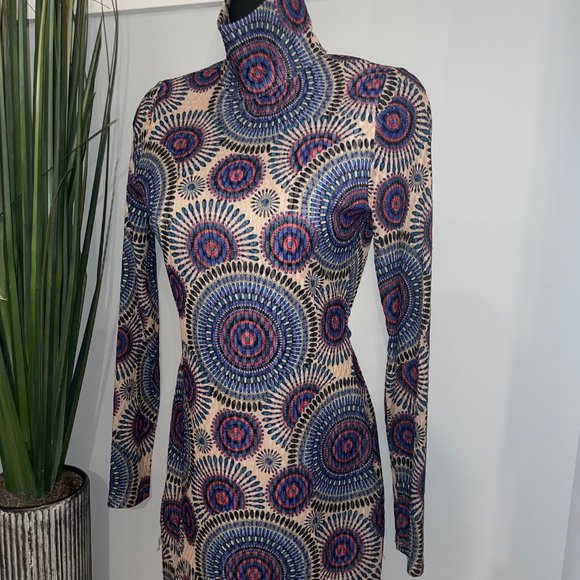 Geometrical Pattern Dress - Picture 1 of 5